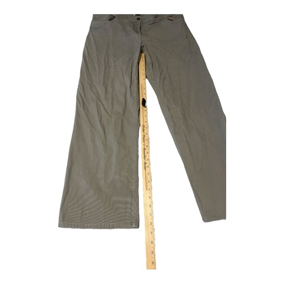 Eileen Fisher Grey Cropped Ankle Straight Leg Pants Size Large CA1 - Picture 5 of 5